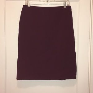 Purple pencil skirt